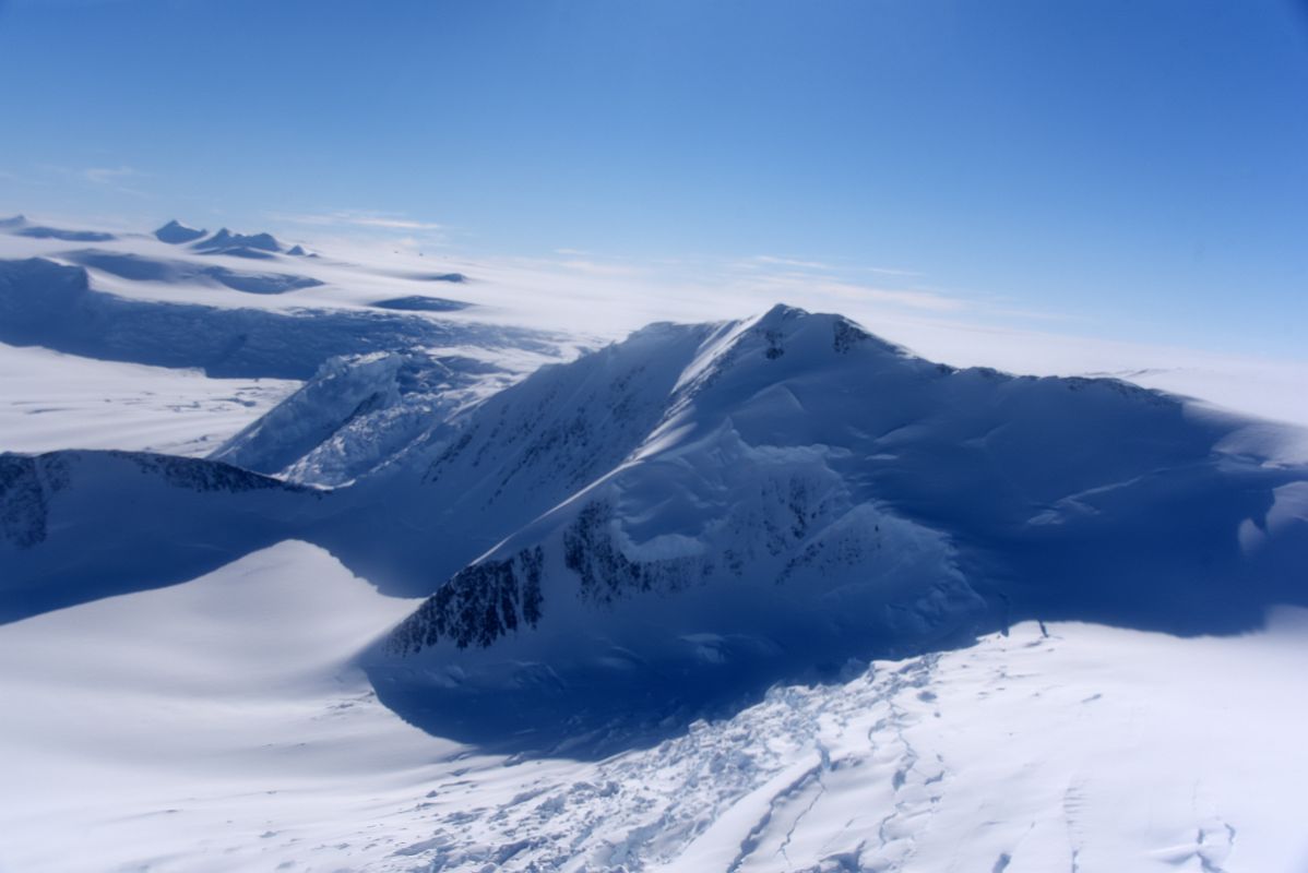 08B Peak At The End of Boyce Ridge From Airplane Near Mount Vinson Base Camp